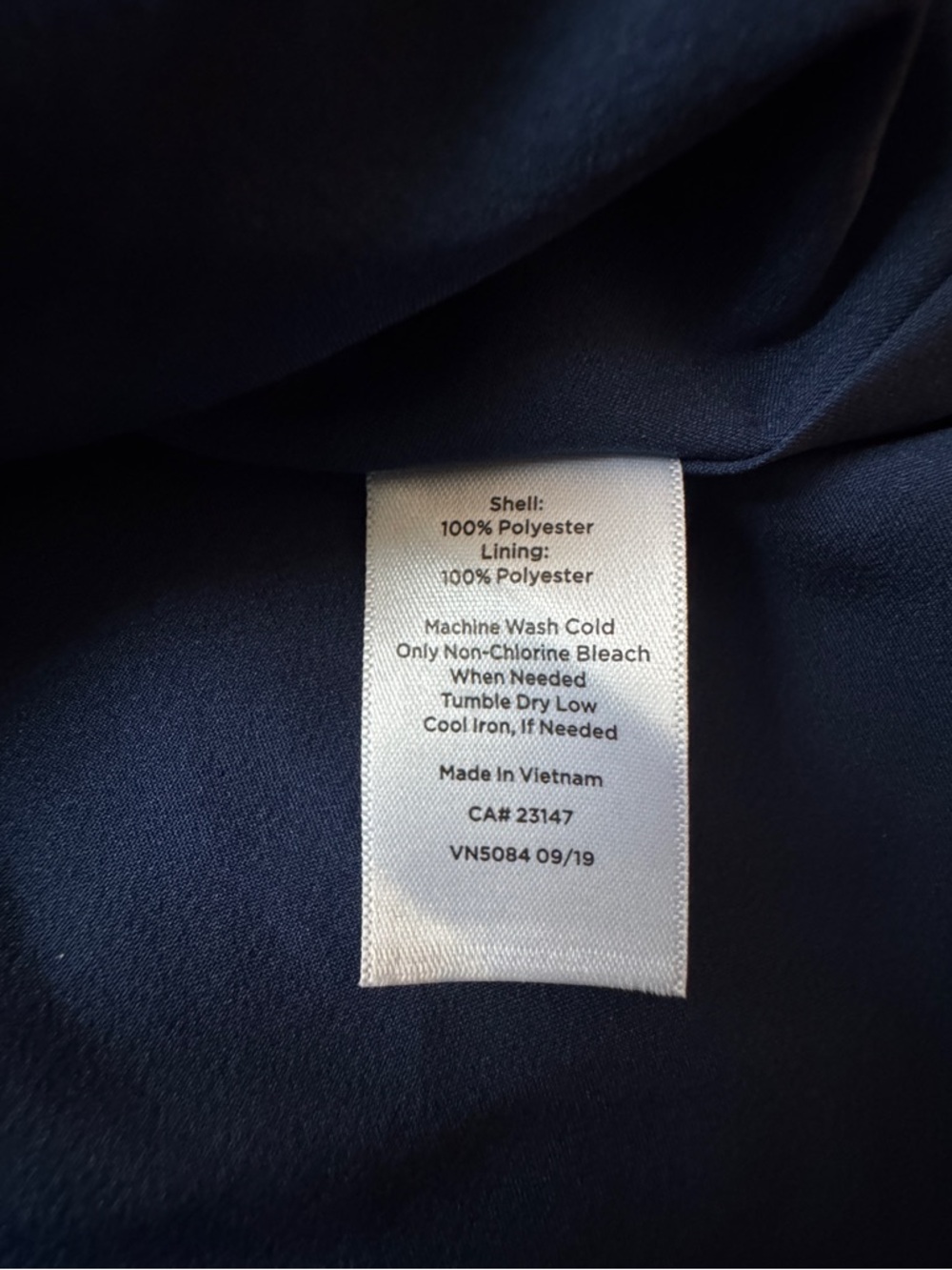 Talbots navy blue floral midi skirt, size 8 - Picture 11 of 11